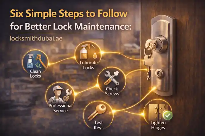 Six Simple Steps to Follow for Better Lock Maintenance: