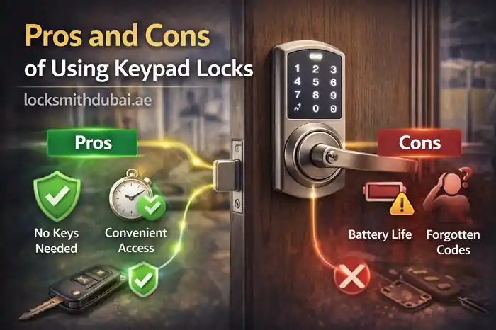Pros and Cons of Using Keypad Locks – A Guide by Locksmith Dubai