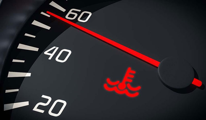Car Temperature Warning Light