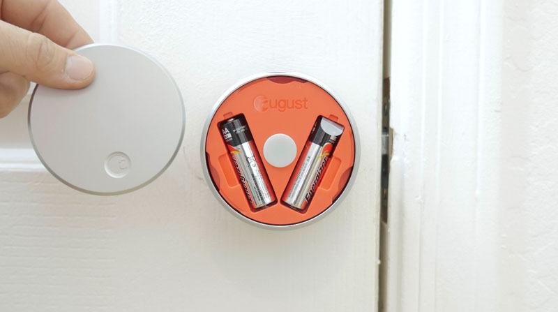 AA Battery inside Smart Lock - Locksmith Dubai
