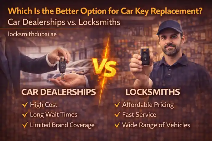 Which Is the Better Option for Car Key Replacement? Car Dealerships vs. Locksmiths