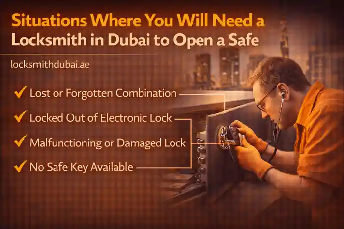 Situations Where You Will Need Locksmith in Dubai to Open a Safe