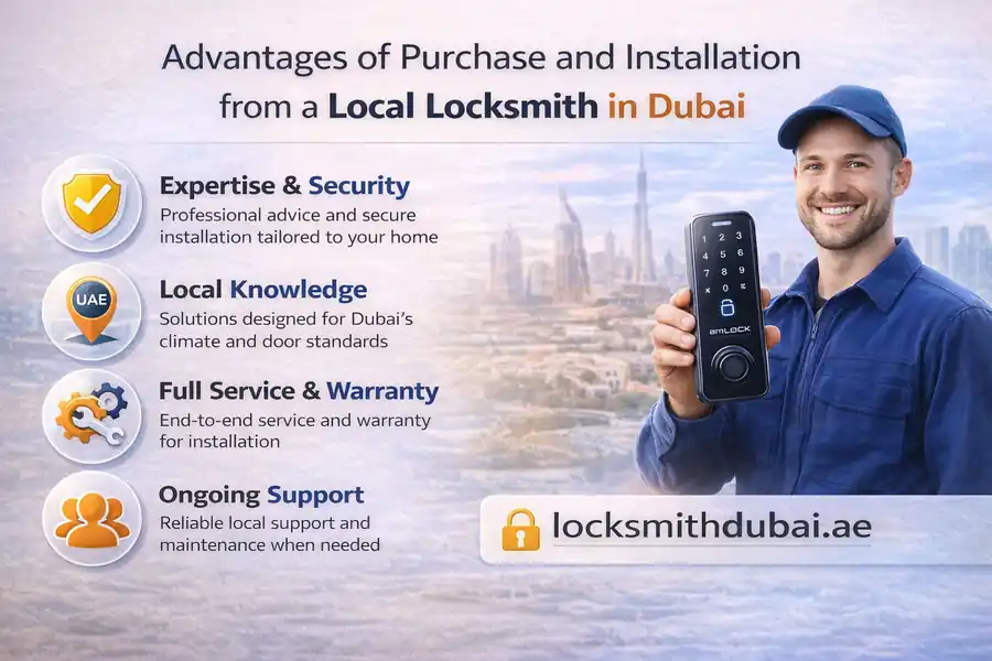 Advantages of Purchase and Installation from a Local Locksmith in Dubai
