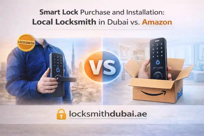 Smart Lock Purchase and Installation: Local Locksmith in Dubai vs. Amazon